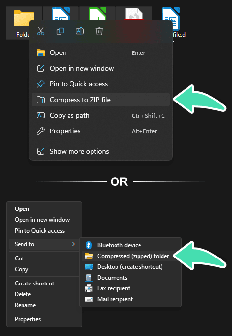 Context Menu Open on Selected Files in Windows