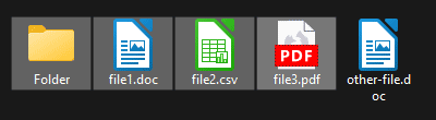 Selected File Icons in Windows