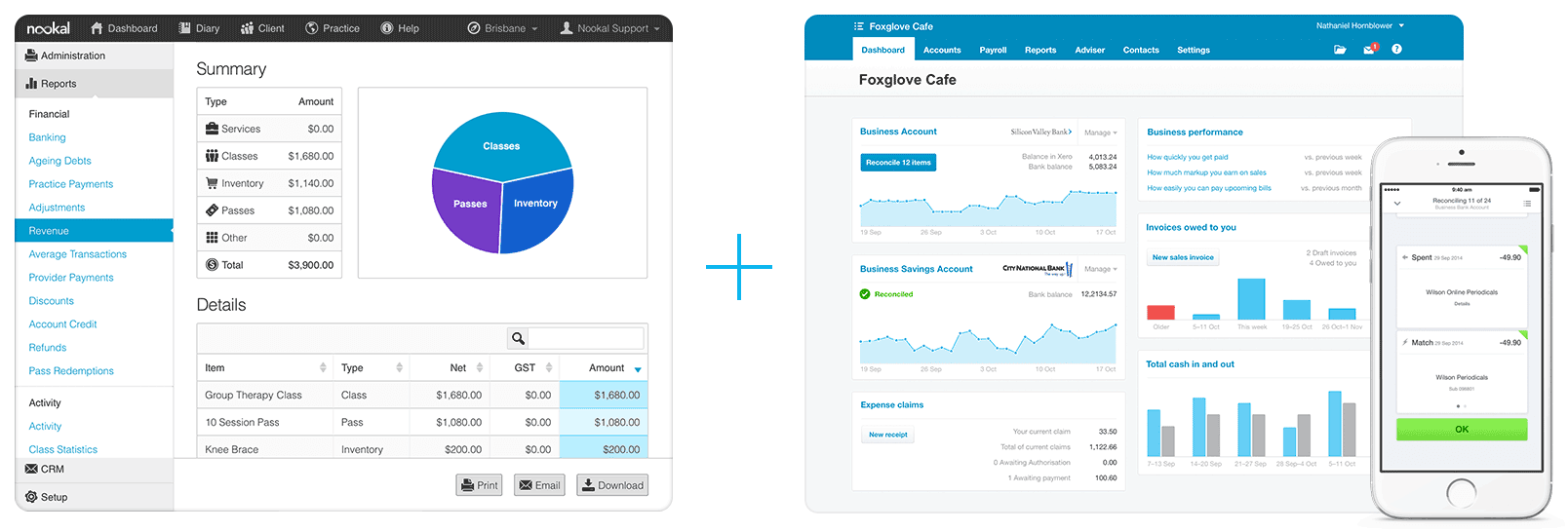 Nookal Interface and Xero Interface
